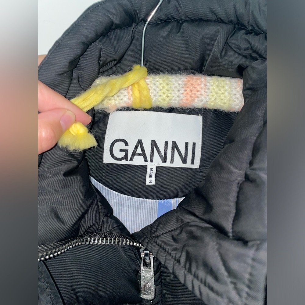 Ganni Tie Puffer Vest - Picture 2 of 16